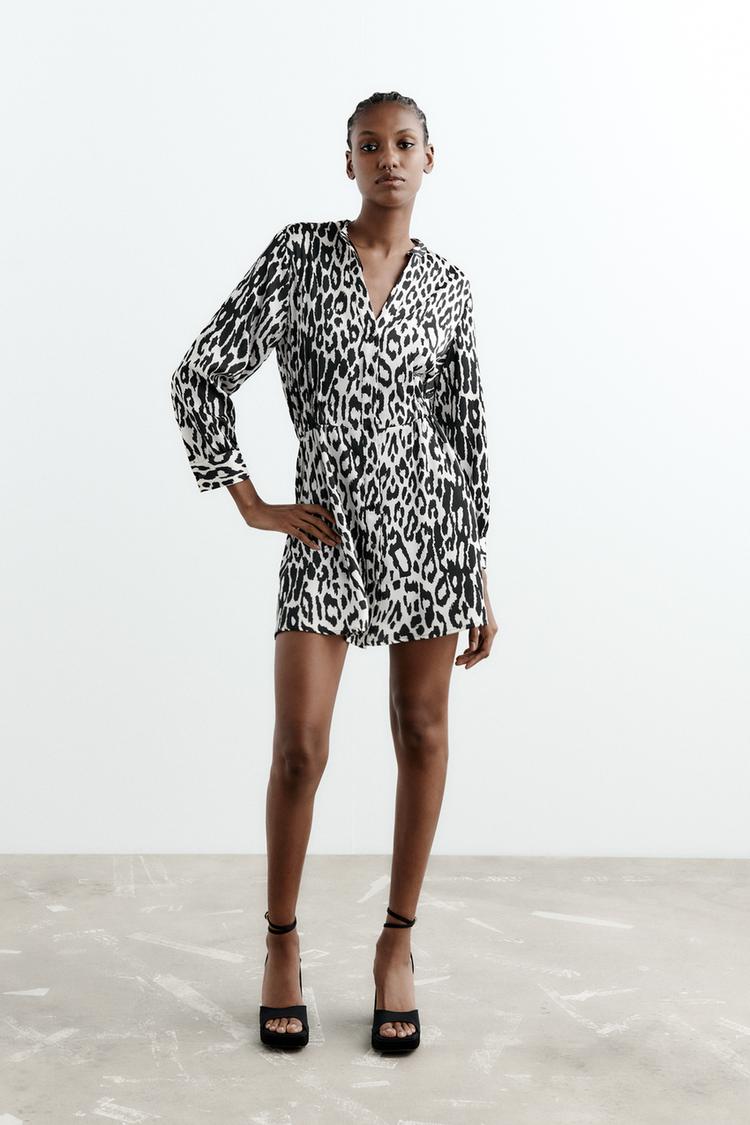 Zara snake fashion print dress